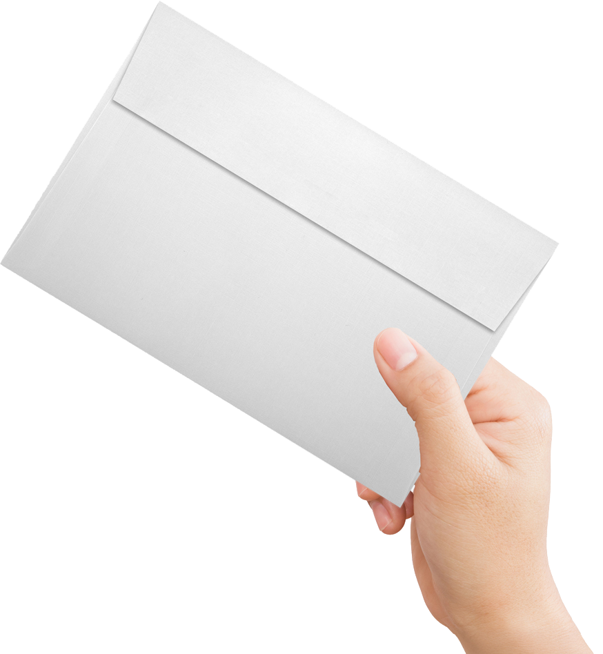 White Linen 32lb A9 Invitation Envelopes (5 3/4 x 8 3/4) with Peel & Seal