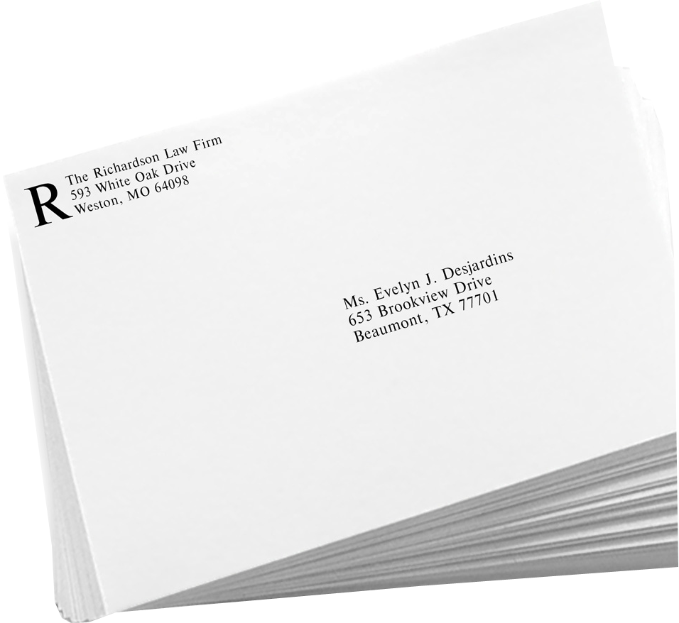 White with Security Tint 24lb 9 x 12 Booklet Envelopes