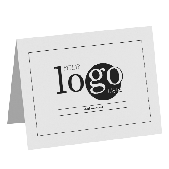 Pastel Gray 100% Cotton 100lb A6 Foldover Cards (4 5/8 x 6 1/4)