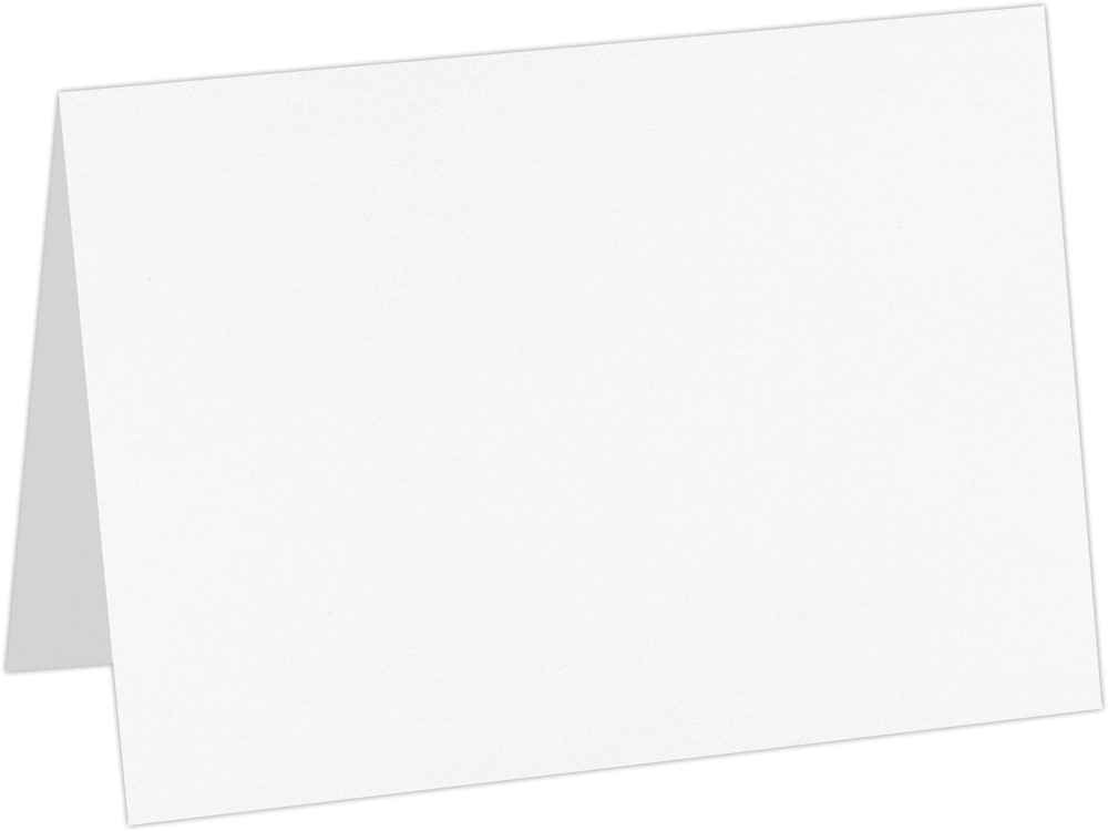 White 130lb A7 Foldover Cards (5 1/8 x 7)