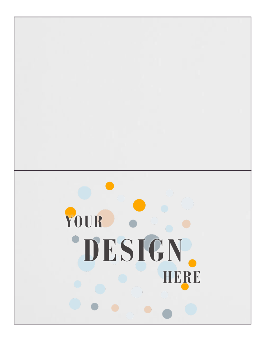 White 100lb A9 Foldover Cards (5 1/2 x 8 1/2)
