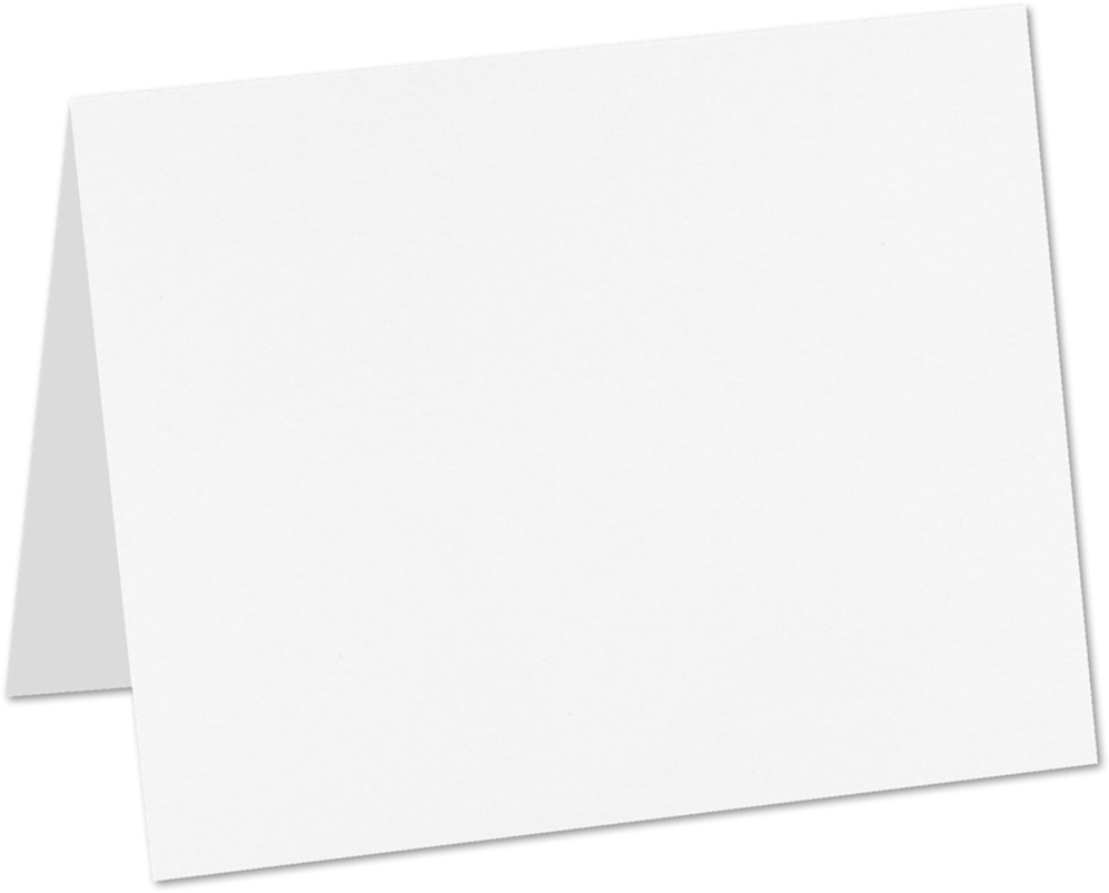 White Recycled 80lb A9 Foldover Cards (5 1/2 x 8 1/2)