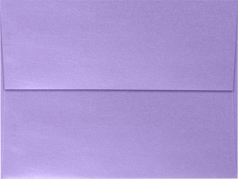 Amethyst Purple Metallic 32lb A6 Invitation Envelopes (4 3/4 x 6 1/2) with Peel & Seal
