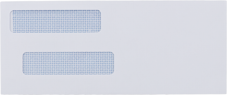 #8 5/8 Check Double Window Envelopes (3 5/8 x 8 3/4) - White 24lb