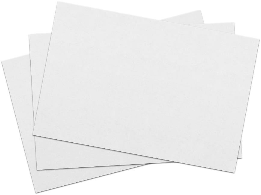 White 130lb 5 x 7 Blank Note Cards