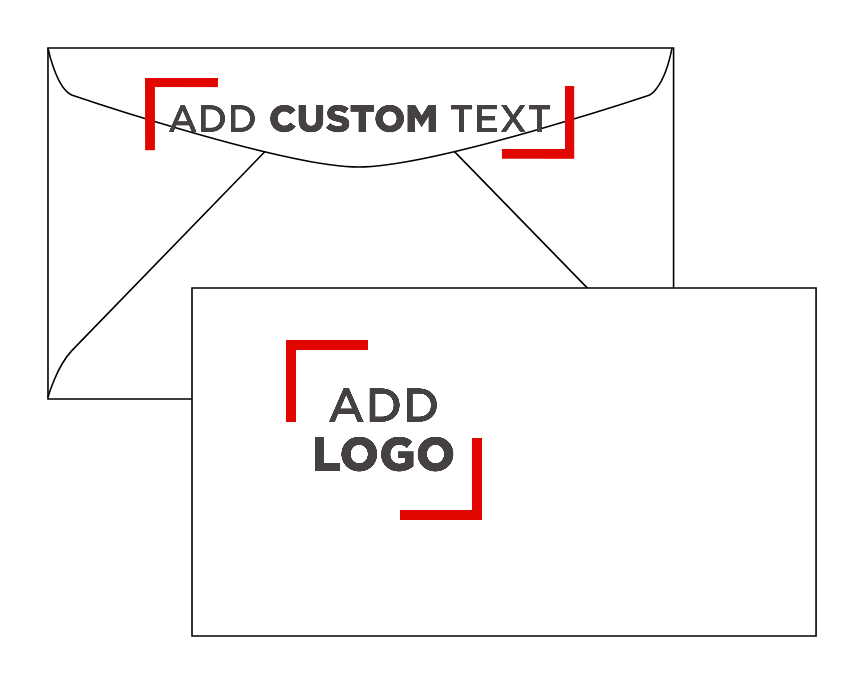 White 24lb #6 3/4 Regular Envelopes (3 5/8 x 6 1/2) with Press Stick™