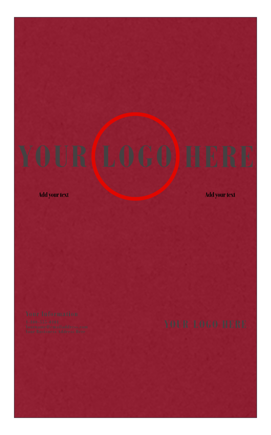 Garnet Dark Red 100lb 8 1/2 x 14 Cardstock