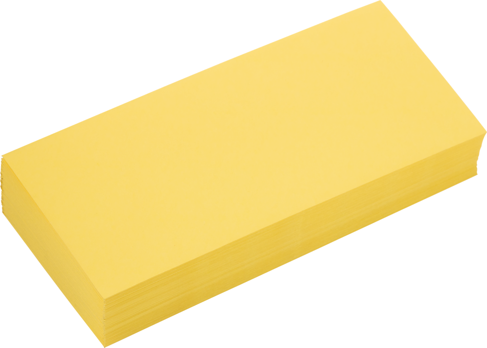 Pastel Canary Yellow 24lb #10 Regular Envelopes (4 1/8 x 9 1/2)