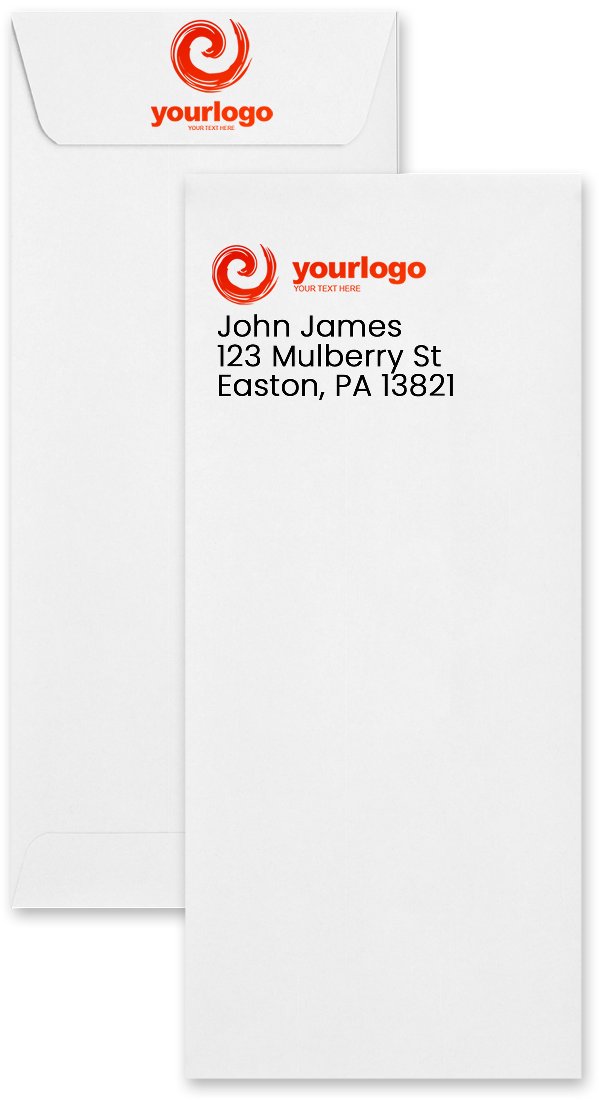 White 32lb Cougar #10 Policy Premium Envelopes (4 1/8 x 9 1/2) with Peel & Seal