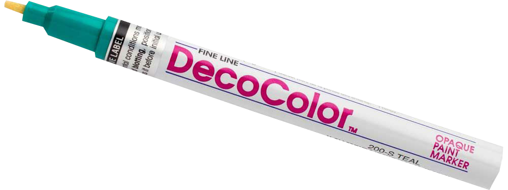 Teal Fine Line Opaque Paint Markers