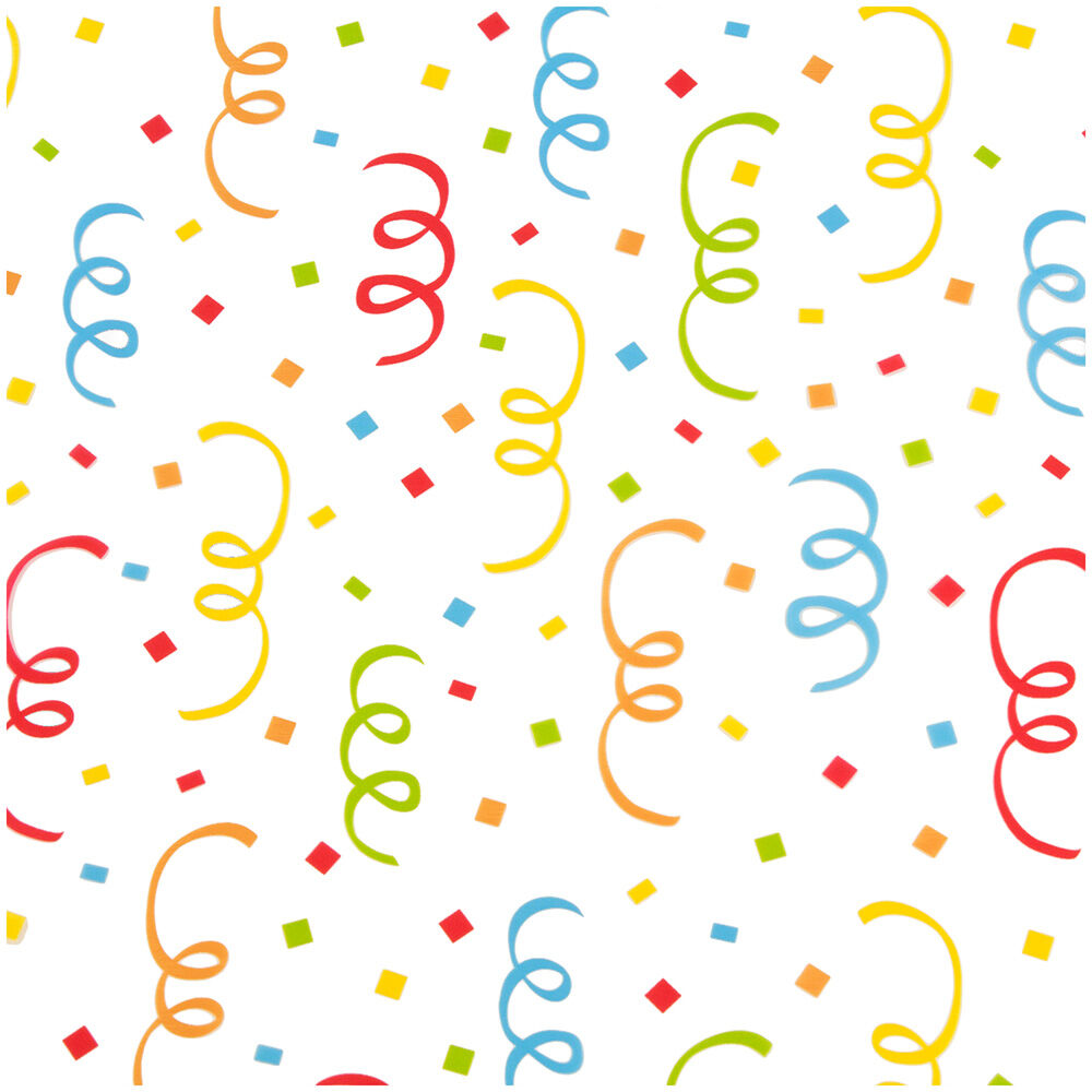 Cellophane Wrapping Paper (20 Sq Ft) - Confetti Burst