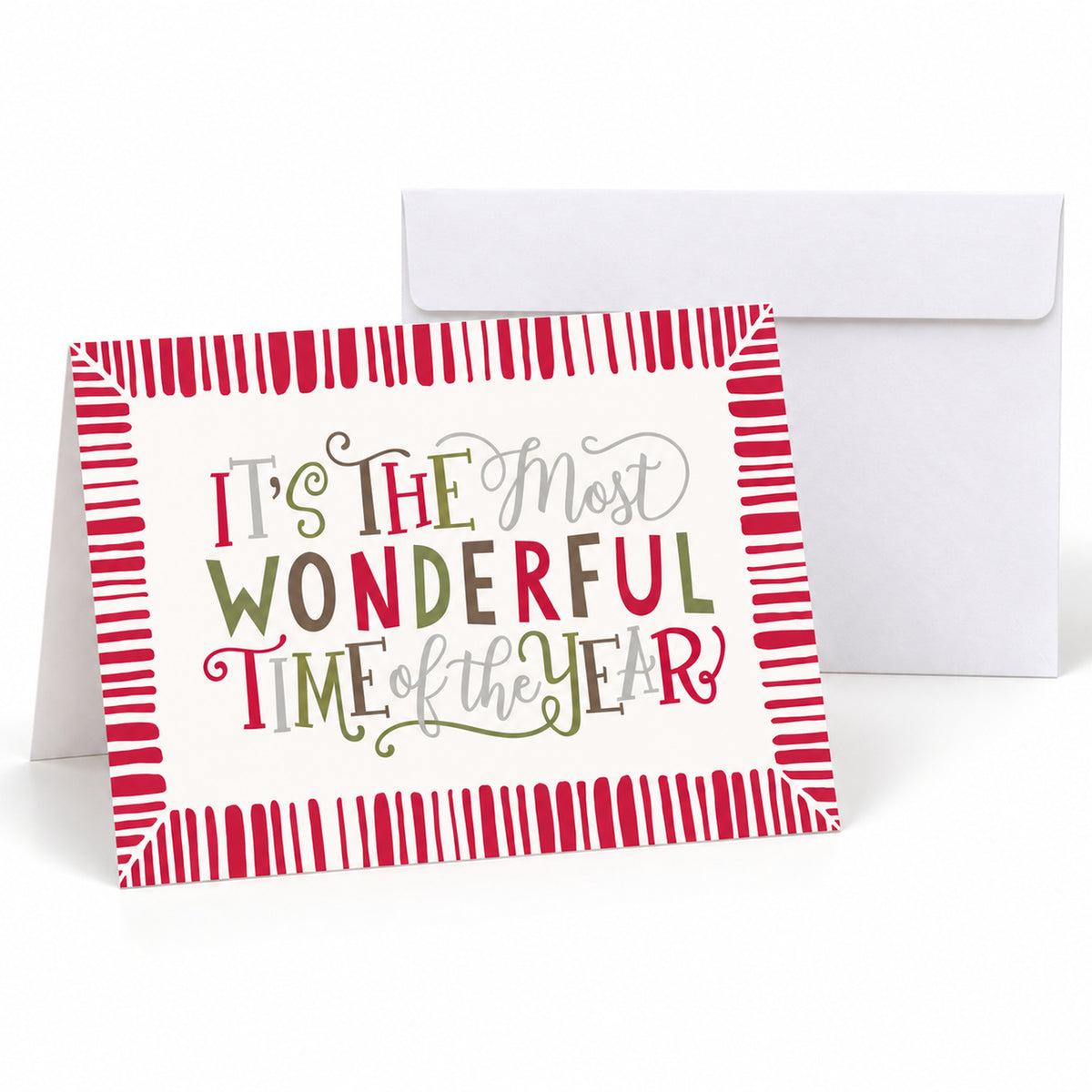 7 x 5 Foldover Card Set 80lb - Most Wonderful Time