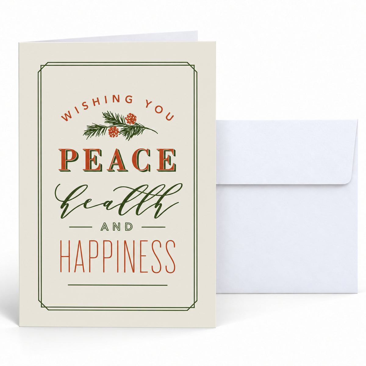5 x 7 Foldover Card Set 80lb - Health and Happiness