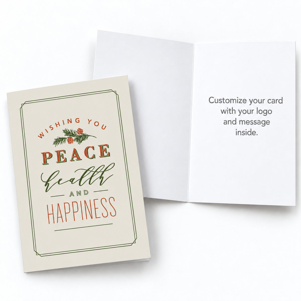 5 x 7 Foldover Card Set 80lb - Health and Happiness