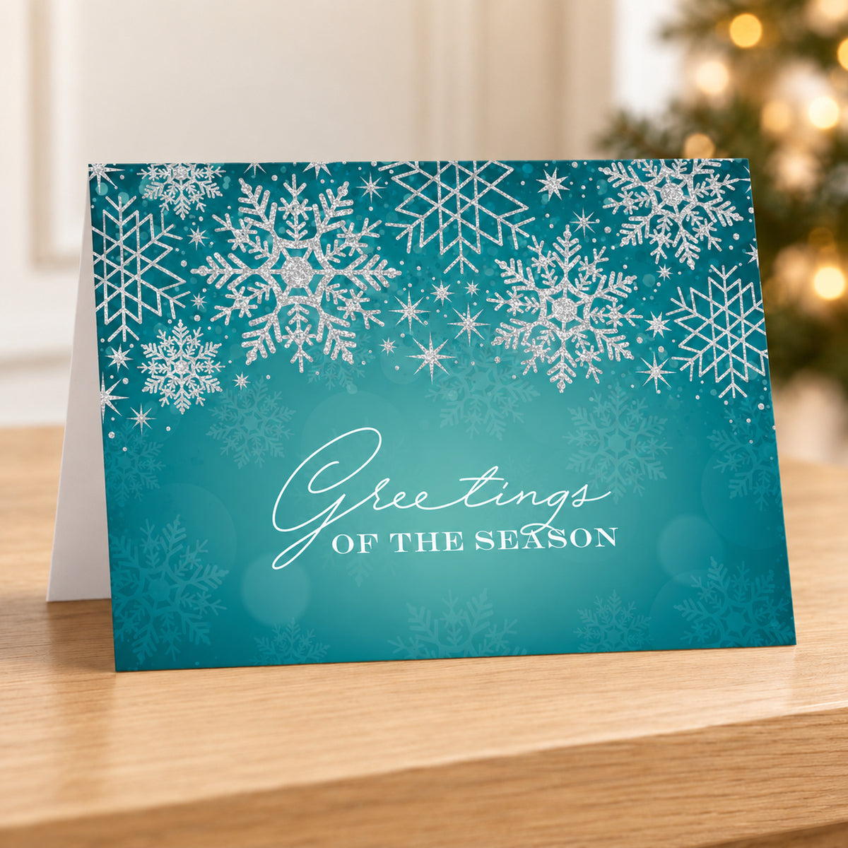 7 x 5 Foldover Card Set 80lb - Season's Shimmer