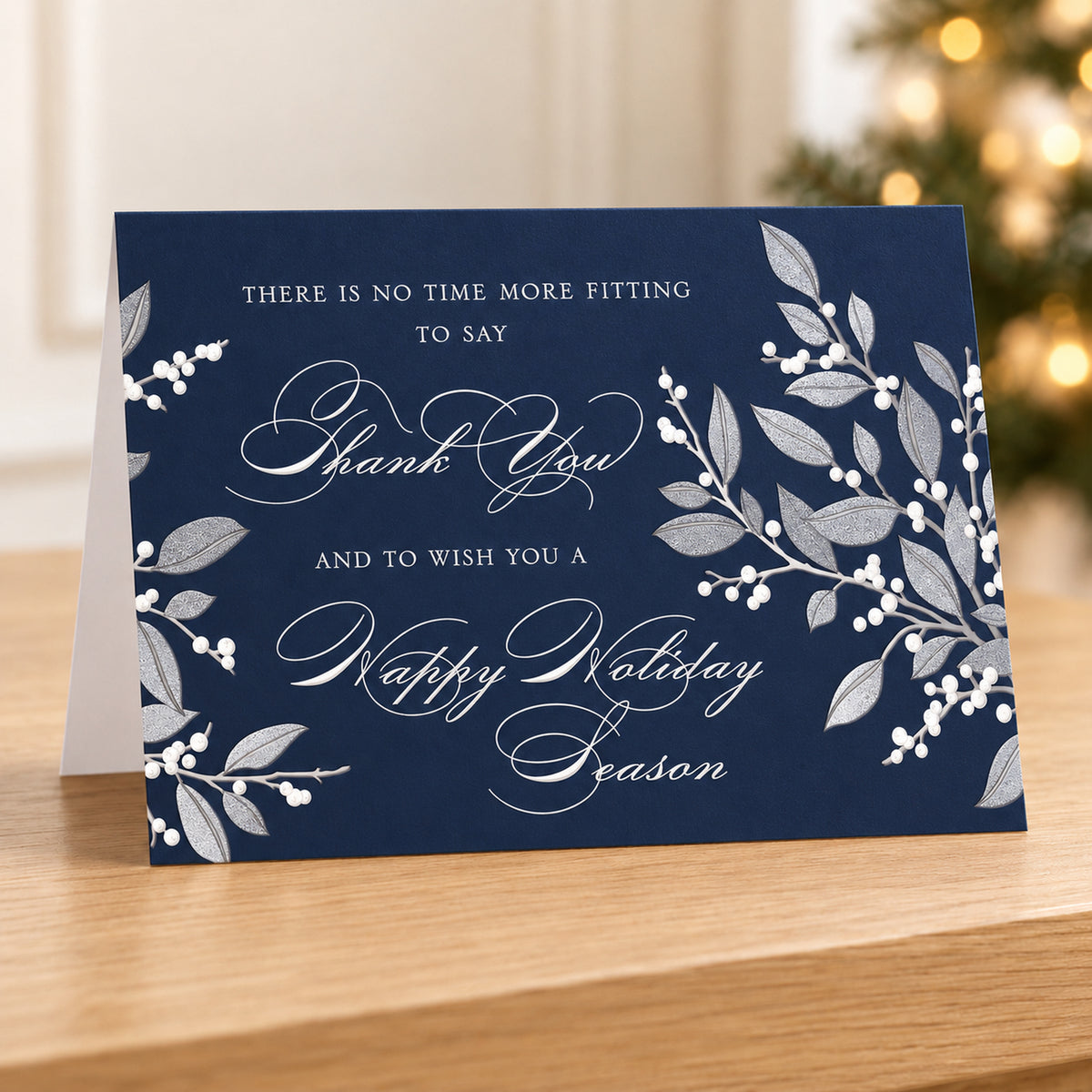 7 x 5 Foldover Card Set 80lb - Sterling Appreciation