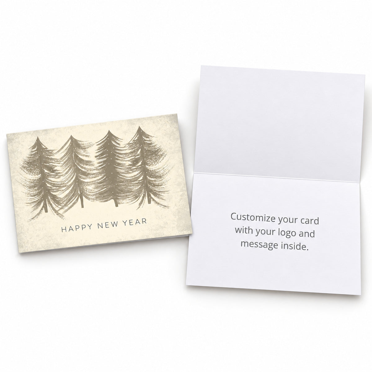 7 x 5 Foldover Card Set 80lb - Whimsy Treeline