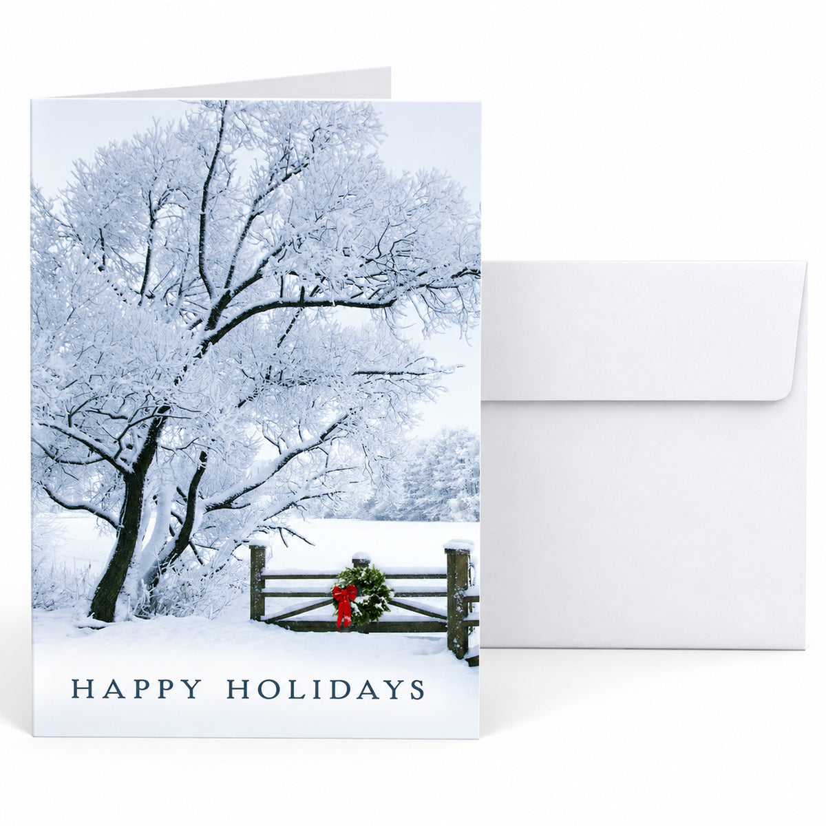 5 x 7 Foldover Card Set 80lb - Frosty Winter Holiday Calendar