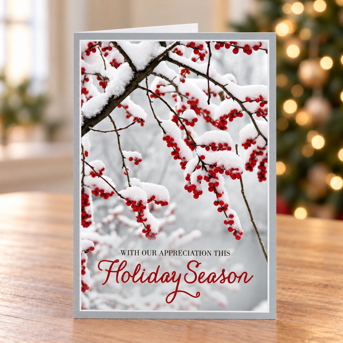 5 x 7 Foldover Card Set 80lb - Scarlet Appreciation