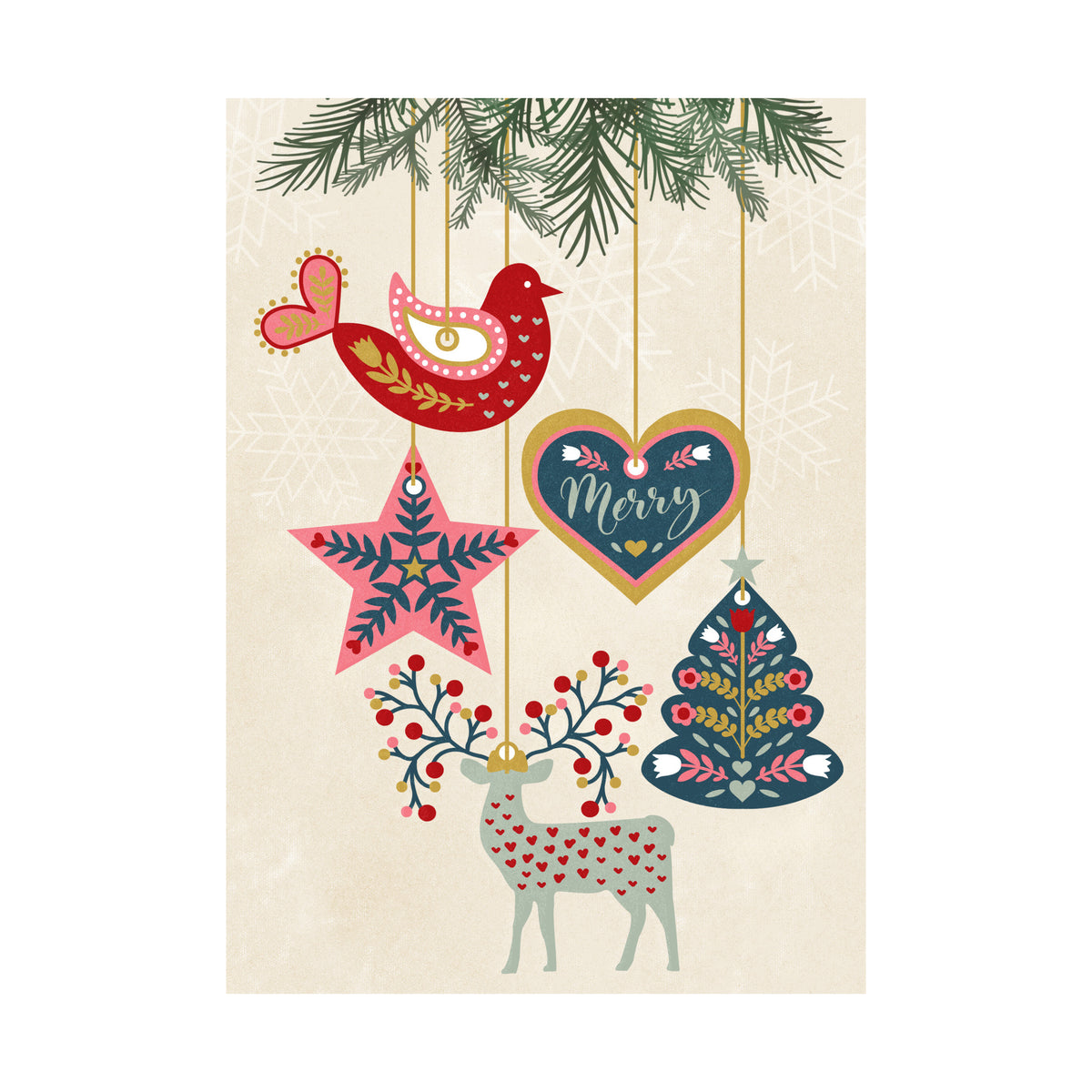 5 x 7 Foldover Card Set 80lb - Scandinavian Vibes