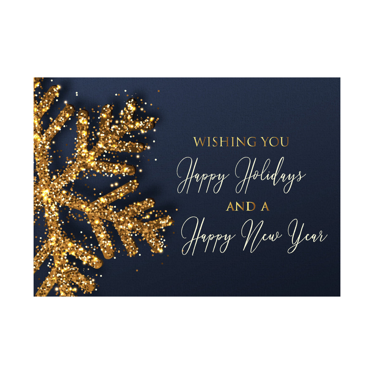7 x 5 Foldover Card Set 80lb - Glittering Wishes