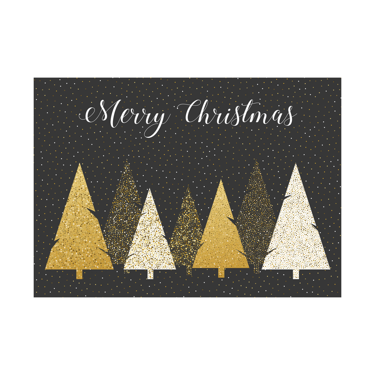 7 x 5 Foldover Card Set 80lb - Merry Christmas Simplicity