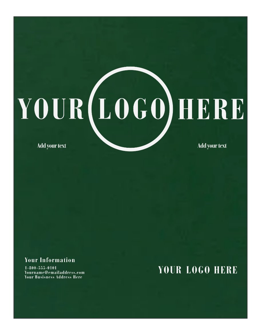 Dark Green Linen 100lb 8 1/2 x 11 Cardstock