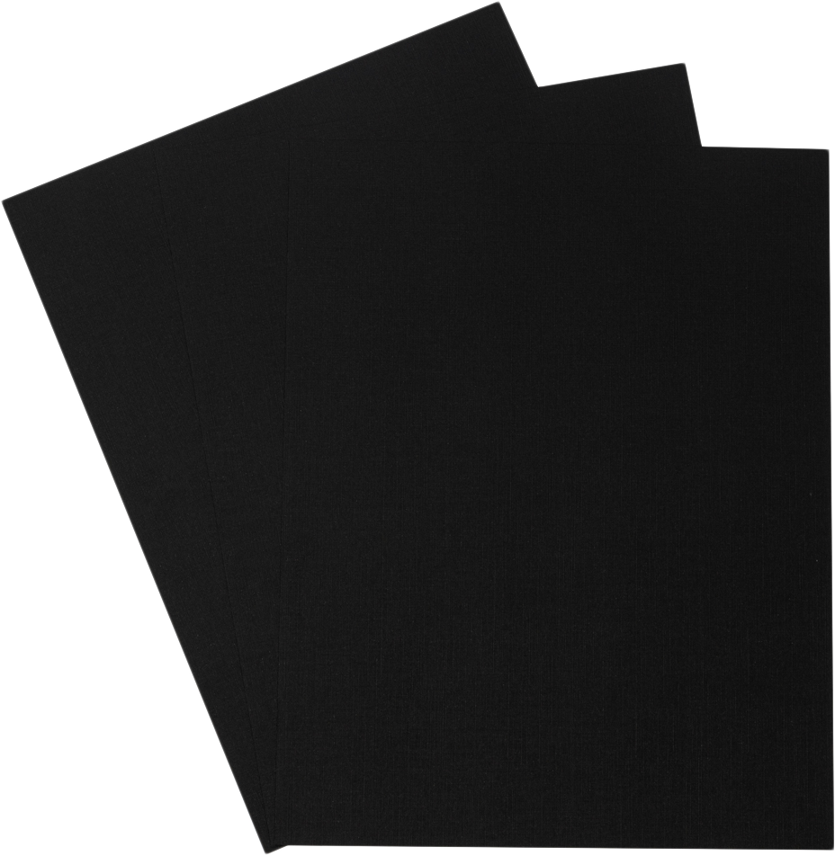 Black Linen 100lb 8 1/2 x 11 Cardstock