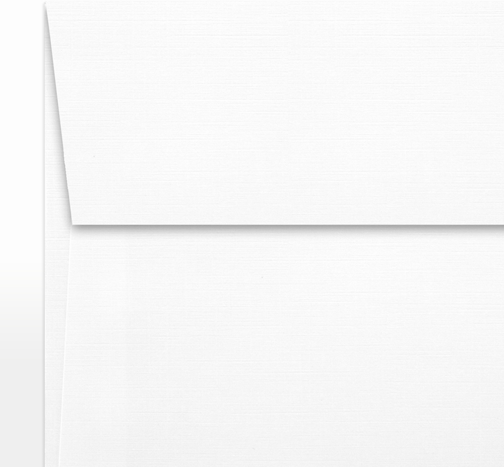 White Linen 32lb 5 x 5 Square Envelopes with Peel & Seal