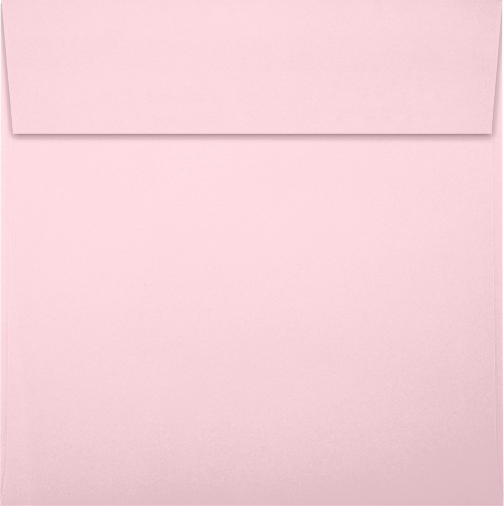 Baby Candy Pink 32lb 5 1/4 x 5 1/4 Square Envelopes with Peel & Seal