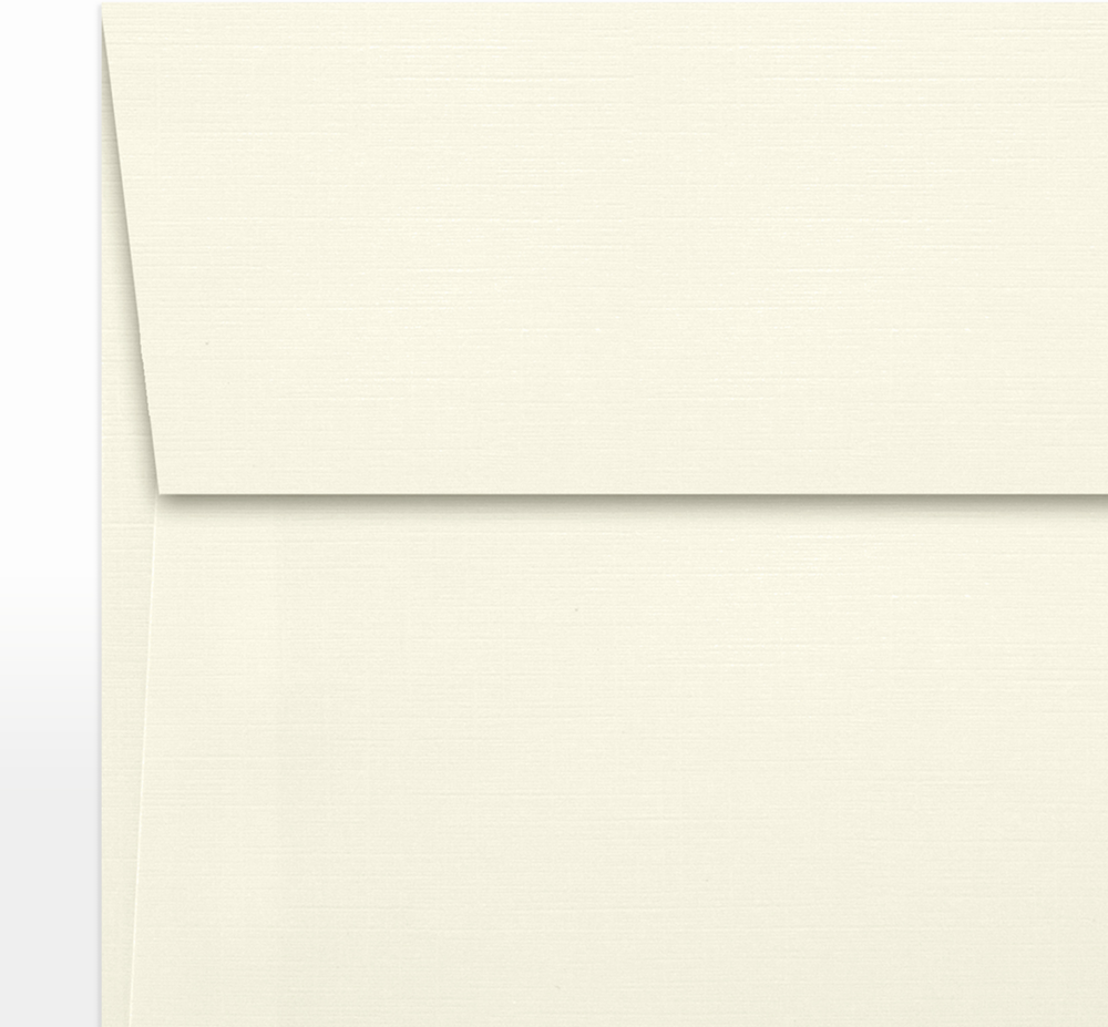Natural Linen 32lb 5 1/4 x 5 1/4 Square Envelopes with Peel & Seal