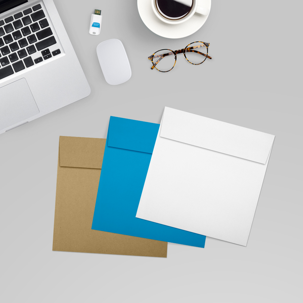Premium White 32lb 5 1/2 x 5 1/2 Square Envelopes