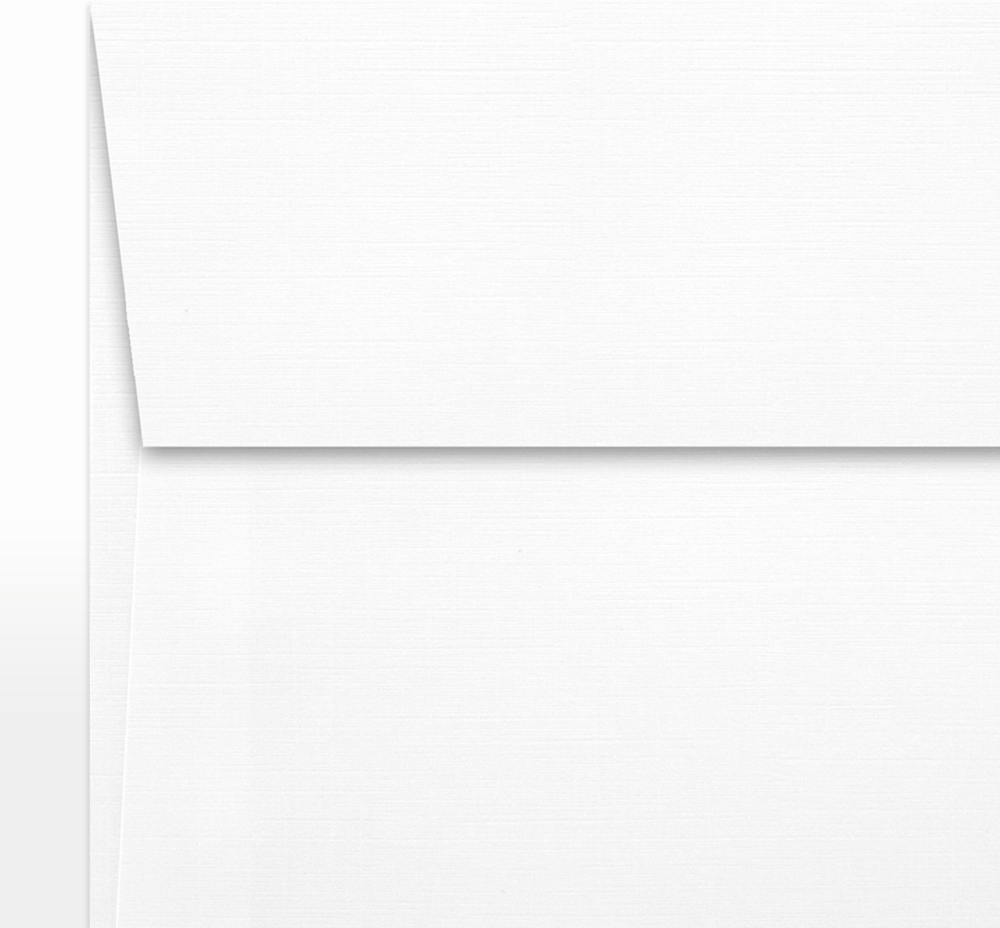 White Linen 32lb 6 x 6 Square Envelopes with Peel & Seal