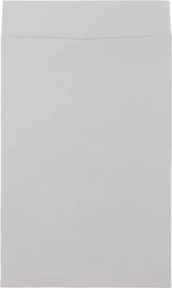 12 1/2 x 18 1/2 Open End Envelopes w/Peel & Seal - Gray Kraft 28lb