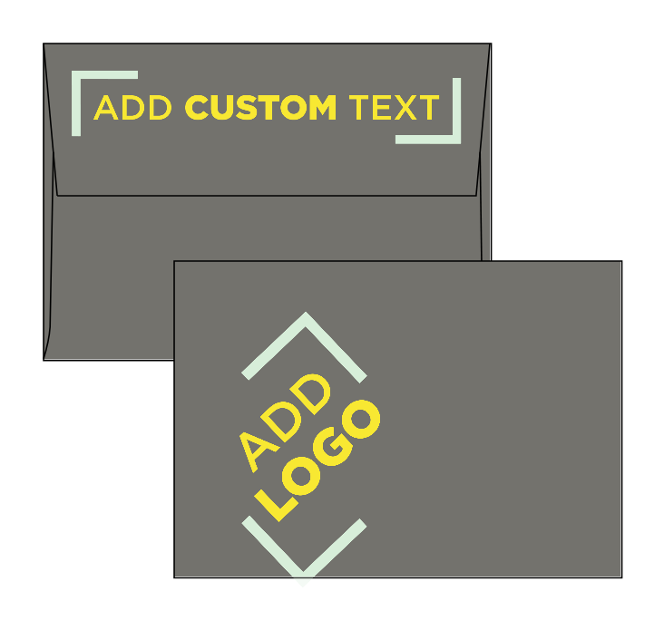 Dark Smoke Gray 32lb A1 Invitation Envelopes (3 5/8 x 5 1/8) with Peel & Seal