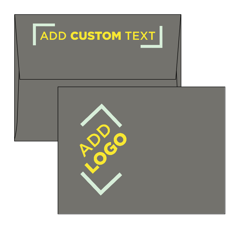 Dark Smoke Gray 32lb A2 Invitation Envelopes (4 3/8 x 5 3/4) with Peel & Seal