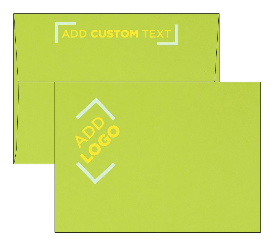 Wasabi Lime Green 32lb A7 Invitation Envelopes (5 1/4 x 7 1/4) with Peel & Seal