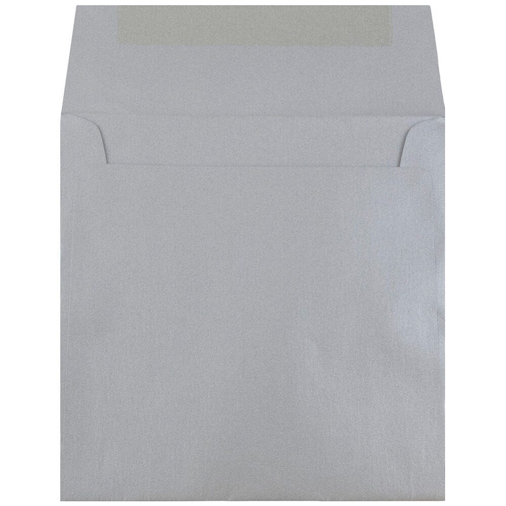 6 1/2 x 6 1/2 Square Envelopes - Silver Metallic 32lb
