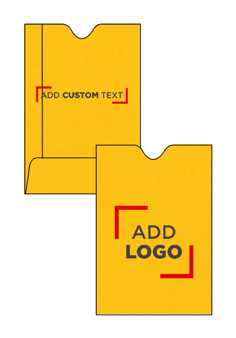 Sunflower Yellow 32lb Credit Card Sleeve (2 3/8 x 3 1/2)