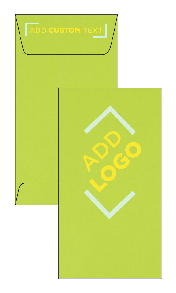 Wasabi Lime Green 32lb #7 Coin Envelopes (3 1/2 x 6 1/2) with Peel & Seal