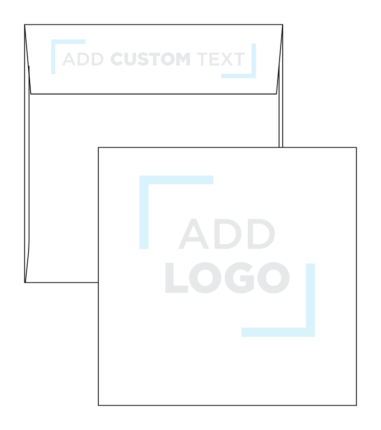 Smooth Midnight Black 32lb 5 1/4 x 5 1/4 Square Envelopes with Peel & Seal