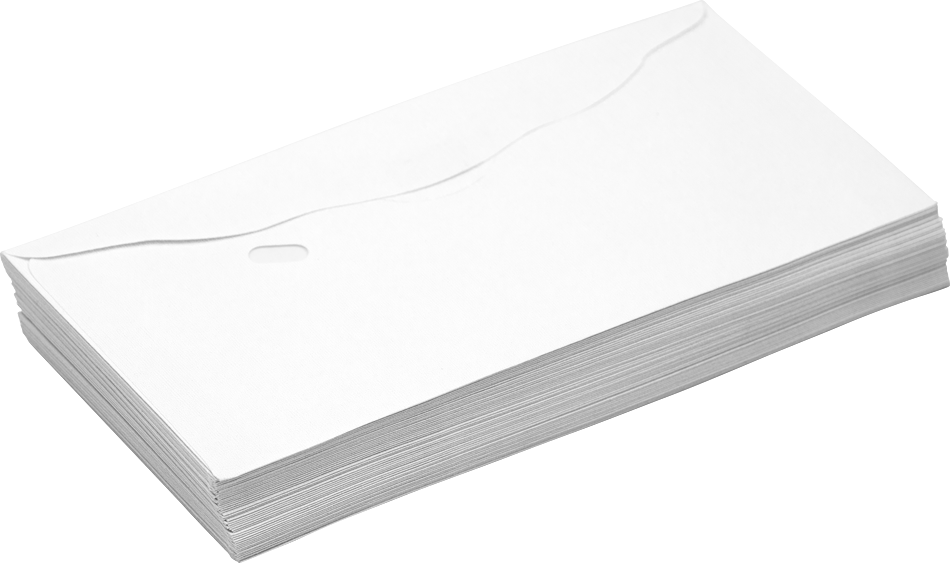 3 1/8 x 6 1/4 Offering Envelopes - White 20lb