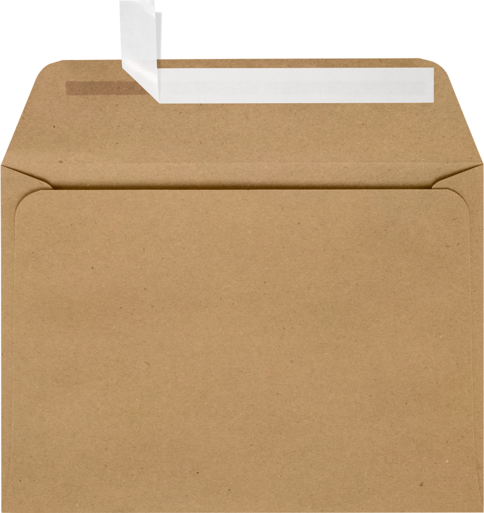 Grocery Bag 28lb A7 Full Face Window Envelopes (5 1/4 x 7 1/4) with Peel & Seal
