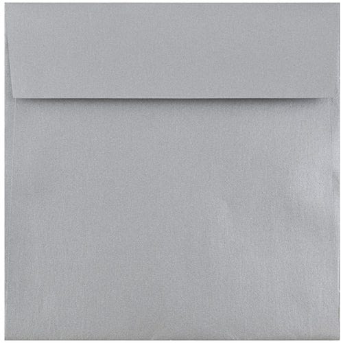 6 1/2 x 6 1/2 Square Envelopes - Silver Metallic 32lb