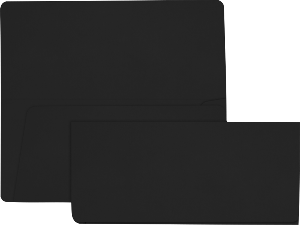 Smooth Midnight Black 32lb Boarding Pass Envelopes (3 7/8 x 8 1/2)