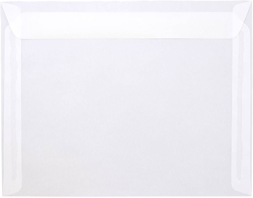 Clear Translucent 30lb 9 1/2 x 12 5/8 Booklet Envelopes