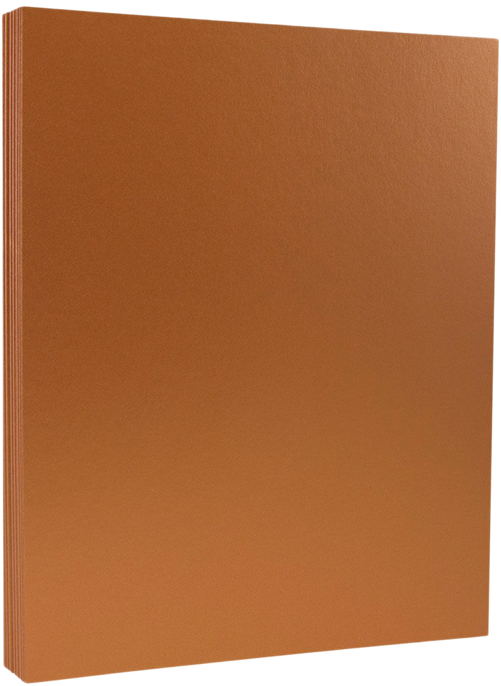 Copper Brown Metallic 32lb 8 1/2 x 11 Paper
