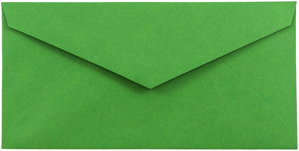 Holiday Green 24lb #7 3/4 Monarch Envelopes (3 7/8 x 7 1/2)