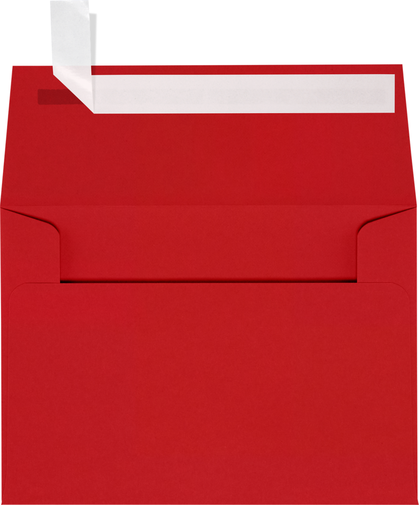 Red 32lb A1 Invitation Envelopes (3 5/8 x 5 1/8) with Peel & Seal