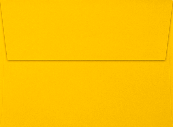 Sunflower Yellow 32lb A7 Invitation Envelopes (5 1/4 x 7 1/4) with Peel & Seal